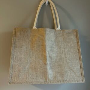 NWOT Jute Tote Bag